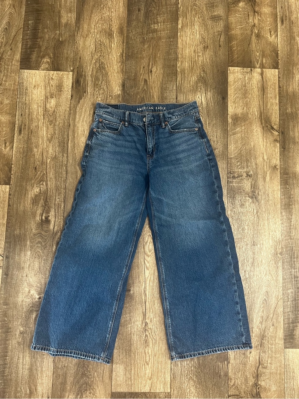 American Eagle Outfitters Women’s Wide-Leg Jeans - Blue